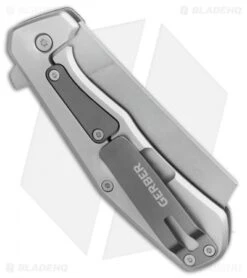 Gerber Asada Flipper Knife Micarta (3" Stonewash) 30-001812 -Gerber Gerber Asada Flipper Knife Micarta 3in Stonewash 30 001812 BHQ 105523 LS Side