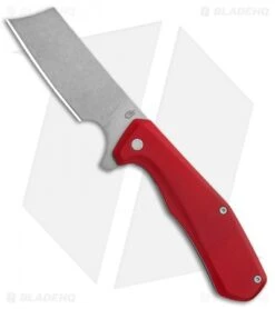 Gerber Asada Flipper Knife Red Aluminum (3" Stonewash) 30-001805