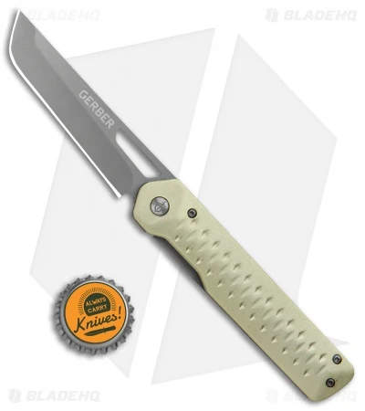 Gerber Ayako Frame Lock Knife Green Aluminum (3.5" Gray) 30-001690 4 Gerber Ayako Frame Lock Knife Green Aluminum (3.5" Gray) 30-001690 - Image 4