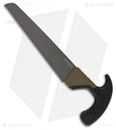 Gerber Black/Brown Myth Fixed Blade Saw W/ Sheath (6.65"Gray Serr) 1 Gerber Black/Brown Myth Fixed Blade Saw W/ Sheath (6.65"Gray Serr)