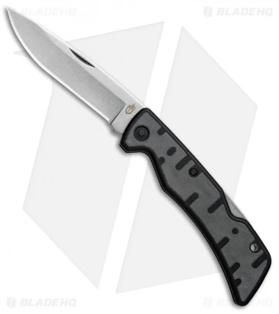 Gerber Commuter Lockback Knife Black/Gray GFN (3.1" Stonewash) 31-003136N 1 Gerber Commuter Lockback Knife Black/Gray GFN (3.1" Stonewash) 31-003136N