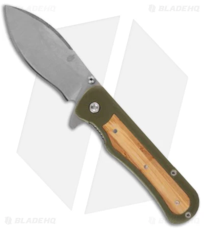 Gerber Confidant Assisted Opening Knife OD Green G10 / Bamboo 1 Gerber Confidant Assisted Opening Knife OD Green G10 / Bamboo