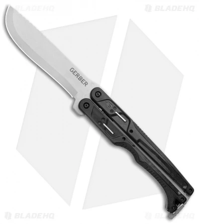 Gerber Doubledown QuadLock Knife Black (6.8" Stonewash) 30-001536N 1 Gerber Doubledown QuadLock Knife Black (6.8" Stonewash) 30-001536N