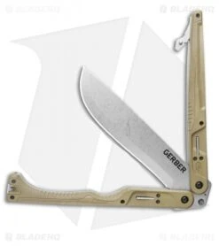 Gerber Doubledown QuadLock Folding Machete Knife Green (6.8" Stonewash) 8 Gerber Doubledown QuadLock Folding Machete Knife Green (6.8" Stonewash) -Gerber Gerber Doubledown QuadLock Knife Green 6.75 Stonewash 30 001533N BHQ 105511 LS Opening