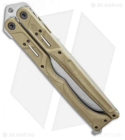 Gerber Doubledown QuadLock Folding Machete Knife Green (6.8" Stonewash) 2 Gerber Doubledown QuadLock Folding Machete Knife Green (6.8" Stonewash) - Image 2