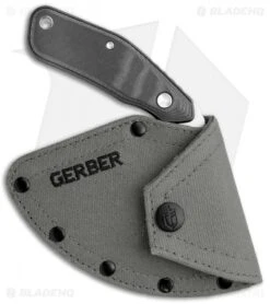 Gerber Downwind Ulu Fixed Blade Black G-10 (3.5" Satin) 30-001822 6 Gerber Downwind Ulu Fixed Blade Black G-10 (3.5" Satin) 30-001822 -Gerber Gerber Downwind Ulu Black G 10 SS BHQ 120851 jr sheath