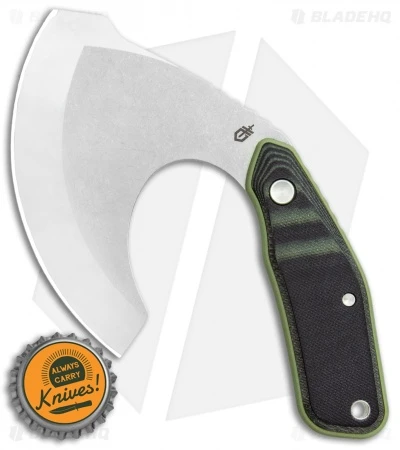 Gerber Downwind Ulu Fixed Blade Knife Flat Sage Green G-10 (3.5" SS) 30-001824 4 Gerber Downwind Ulu Fixed Blade Knife Flat Sage Green G-10 (3.5" SS) 30-001824 - Image 4