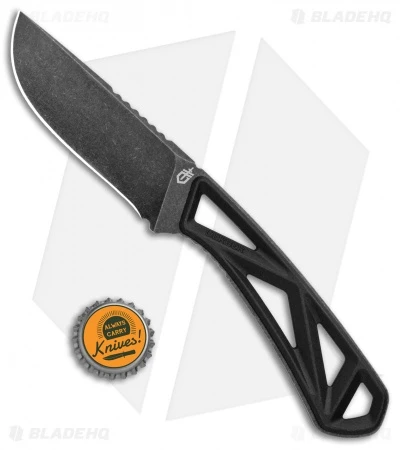 Gerber EXO-MOD Drop Point Fixed Blade Knife Black (Stonewash) 30-001800 4 Gerber EXO-MOD Drop Point Fixed Blade Knife Black (Stonewash) 30-001800 - Image 4