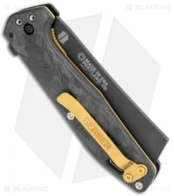 Gerber Fastball Exclusive Knife Cleaver Marbled CF (3" Black 20CV) -Gerber Gerber Fastball Exclusive Cleaver Marbled CF G 10 Black BHQ 118376 jr side