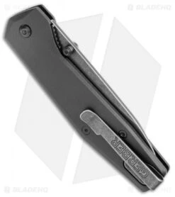 Gerber Fuse Liner Lock Knife Black GFN (3.4" SW) 30-001874 -Gerber Gerber Fuse LL Flat Black GFN BlackSW BHQ 120891 jr side