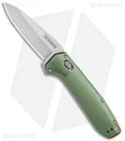 Best Seller 5 Gerber Highbrow Assisted Opening Knife Green Aluminum (3.3" SW) 30-001642