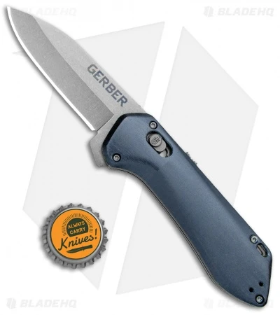Gerber Highbrow Compact A/O Spring Assisted Knife Blue (2.8" Stonewash) 4 Gerber Highbrow Compact A/O Spring Assisted Knife Blue (2.8" Stonewash) - Image 4