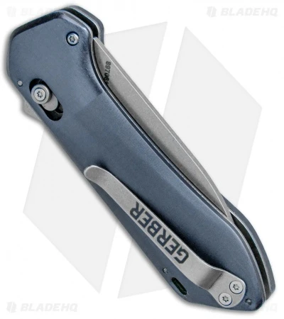 Gerber Highbrow Compact A/O Spring Assisted Knife Blue (2.8" Stonewash) 3 Gerber Highbrow Compact A/O Spring Assisted Knife Blue (2.8" Stonewash) - Image 3