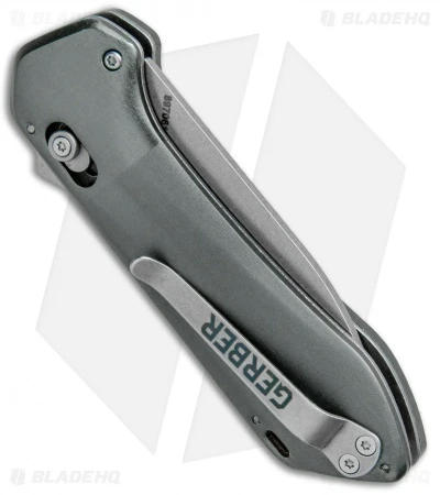 Gerber Highbrow Compact A/O Spring Assisted Knife Gray (2.8" Stonewash Serr) 3 Gerber Highbrow Compact A/O Spring Assisted Knife Gray (2.8" Stonewash Serr) - Image 3