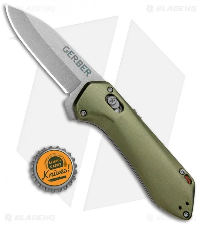 Gerber Highbrow Compact Spring Assisted Knife Green (2.8" Stonewash) 4 Gerber Highbrow Compact Spring Assisted Knife Green (2.8" Stonewash) - Image 4