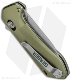 Gerber Highbrow Compact Spring Assisted Knife Green (2.8" Stonewash) 6 Gerber Highbrow Compact Spring Assisted Knife Green (2.8" Stonewash) -Gerber Gerber Highbrow Compact A O SA Green SW 30 001526N BHQ 94156 jr side
