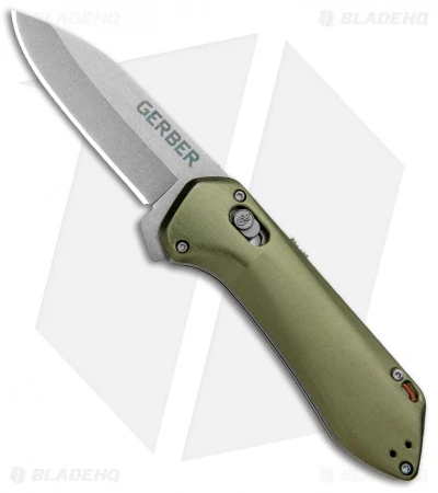 Gerber Highbrow Compact Spring Assisted Knife Green (2.8" Stonewash) 1 Gerber Highbrow Compact Spring Assisted Knife Green (2.8" Stonewash)