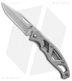 Best Seller 7 Gerber Mini Paraframe Frame Lock Knife Gray Stainless Steel (2.25" Bead Blast)