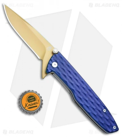 Gerber One-Flip Liner Lock Knife Blue Aluminum (3.2" Gold) 30-001354 4 Gerber One-Flip Liner Lock Knife Blue Aluminum (3.2" Gold) 30-001354 - Image 4