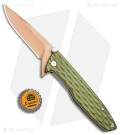 Gerber One-Flip Liner Lock Knife Green (3.2" Bronze) 30-001353 -Gerber Gerber One Flip LL Green Bronze 30 001353 BHQ 67404 jr bottlecap 2
