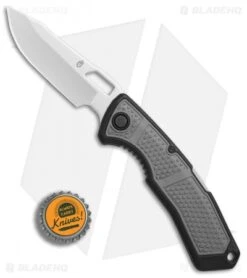 Gerber Order Lockback Knife Black/Gray (3.125" Gray) 30-001251 -Gerber Gerber Order black gray gray BHQ 74678 er bottlecap