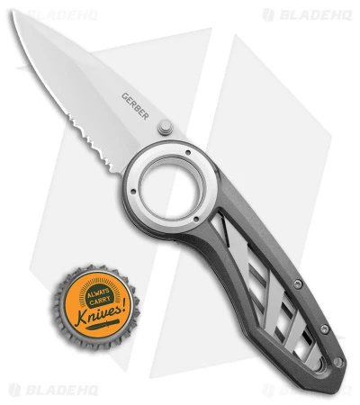 Gerber Remix Liner Lock Knife Gray Aluminum (3" Bead Blast) G41969 4 Gerber Remix Liner Lock Knife Gray Aluminum (3" Bead Blast) G41969 - Image 4