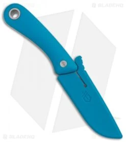 Gerber Spine Fixed Blade Knife Cyan Blue (3.75 Stonewash) 30-001498 -Gerber Gerber Spine Cyan Blue SW BHQ 81306 er sheath 2