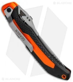 Gerber Vital Big Game Manual Folding Knife Orange ABS (3" Satin) G3053 -Gerber Gerber Vital Big Game Maual Orange ABS Satin 31 003053 BHQ 73318 jr side