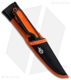 Gerber Vital Fixed Blade Knife Orange GFN (3" Satin) G3006 -Gerber Gerber Vital Fixed Blade Orange GFN Satin 31 003006 BHQ 53930 jr sheath