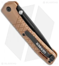 Gerber Zilch Linerlock Knife Coyote Brown FRN (3.1" Black) 30-001880 -Gerber Gerber Zilch LL Coyote GFN Black BHQ 120836 jr side