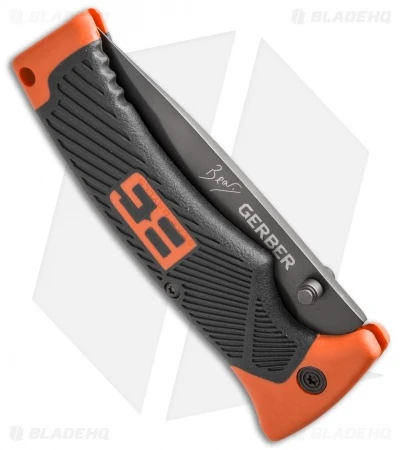 Gerber Bear Grylls Liner Lock Knife + Sheath (3.6" Gray Serr) 31-000752 2 Gerber Bear Grylls Liner Lock Knife + Sheath (3.6" Gray Serr) 31-000752 - Image 2