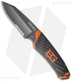 Gerber Bear Grylls Compact Fixed Blade Knife (3.4" Black Serr) 31-001066