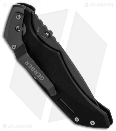 Gerber Contrast AO Spring Assisted Opening Knife (2.88" Black Plain) 2 Gerber Contrast AO Spring Assisted Opening Knife (2.88" Black Plain) - Image 2