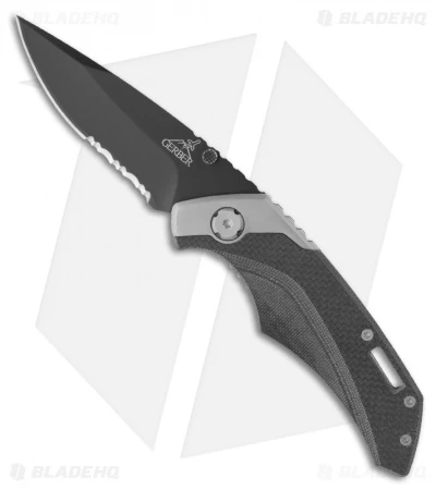 Gerber Contrast Frame Lock Knife G10/Steel (3" Black Serr) 0259 1 Gerber Contrast Frame Lock Knife G10/Steel (3" Black Serr) 0259