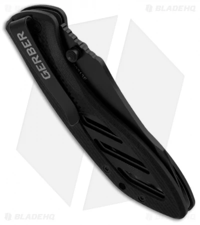 Gerber Instant Assisted Opening Knife (3.18" Black Serr) AO 2184 2 Gerber Instant Assisted Opening Knife (3.18" Black Serr) AO 2184 - Image 2